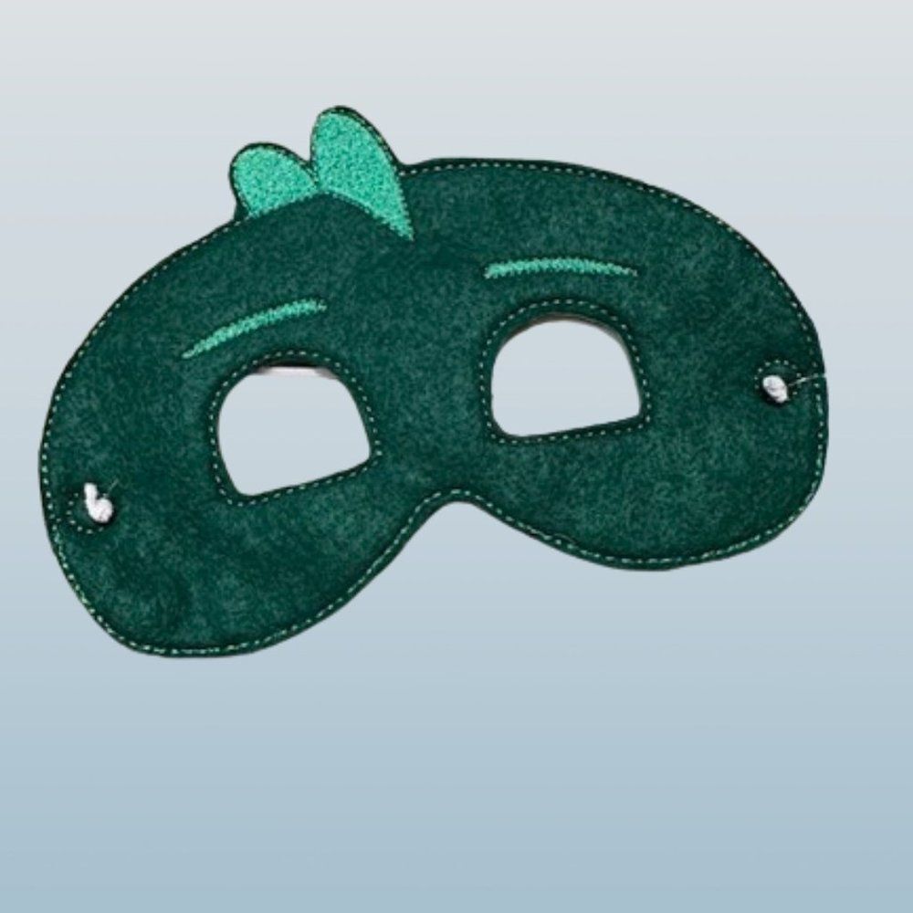 Gekko (green) from PJ Mask Inspired Felt Mask FM1605 Handmade NWT